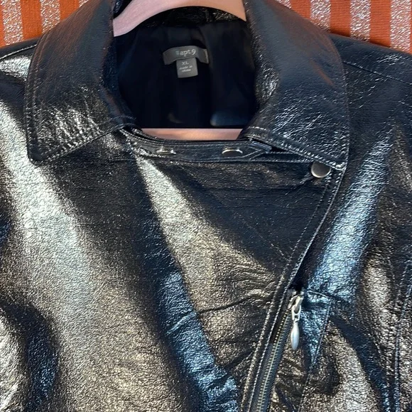 “Apt. 9” Black Faux Leather Jacket - Picture 5 of 12